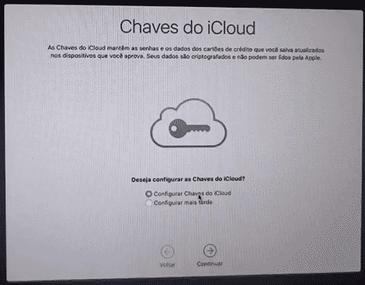 Chaves do Icloud