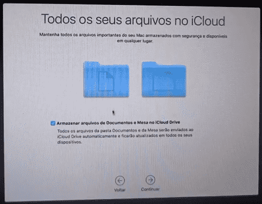 Armazenamento no Icloud Drive