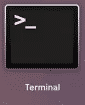Ícone do Terminal no Mac